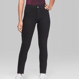 Wild Fable High-Rise Skinny Jean Black 8 NWT